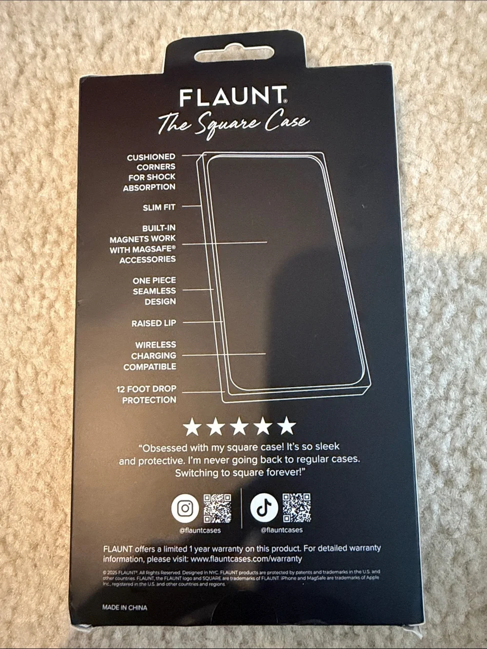Flaunt Mother-of-Pearl Checkerboard Phone Case